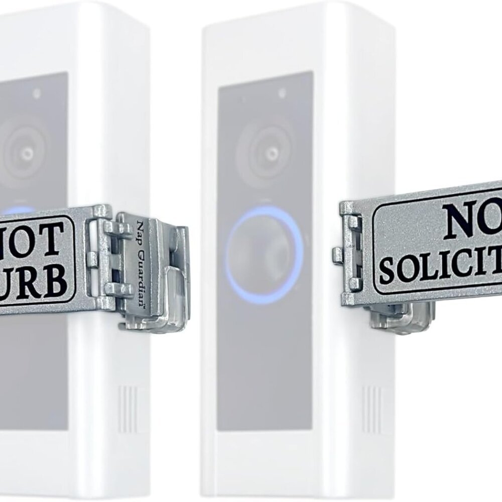 The Original - Invented in - Universal Fitting Doorbell Cover that Rotates from